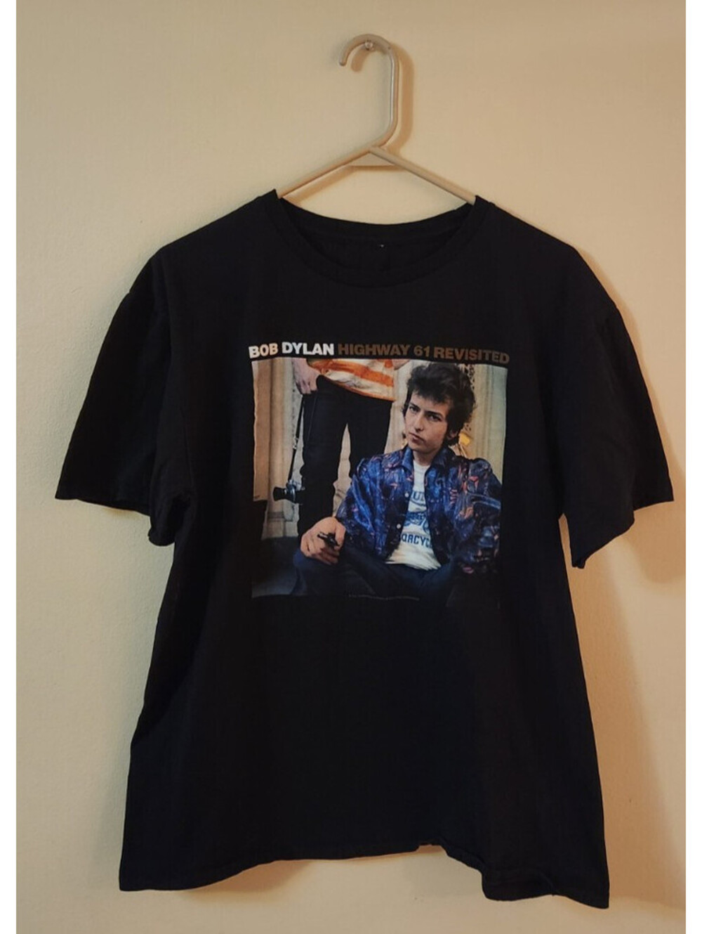 Bob Dylan Highway 61 Revisited T-Shirt Men's Large Black Rock Music Classic